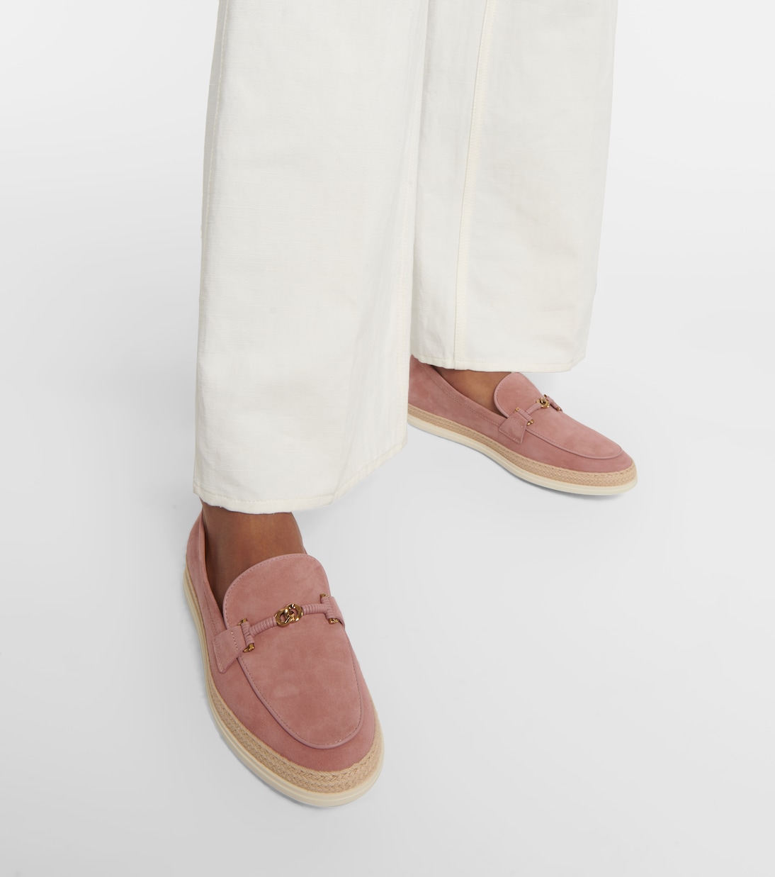 Espadrilles T Ring aus Veloursleder | Tod's