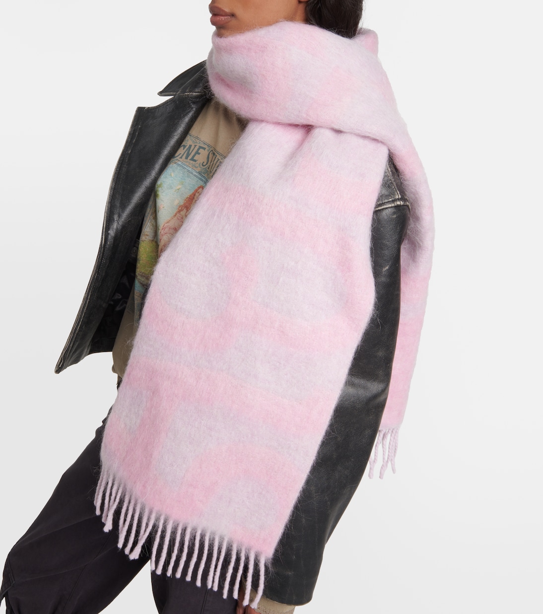 Logo wool-blend scarf | Acne Studios
