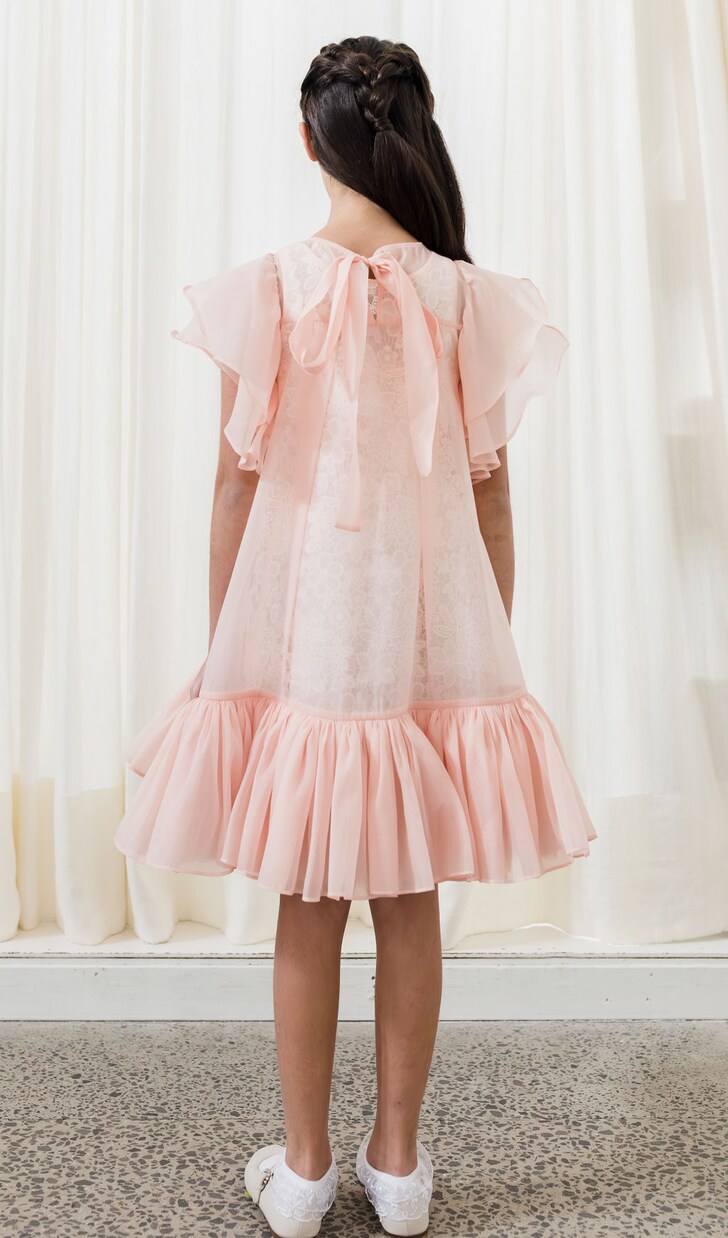 Organza dress and lace slip dress set | Petite Amalie  