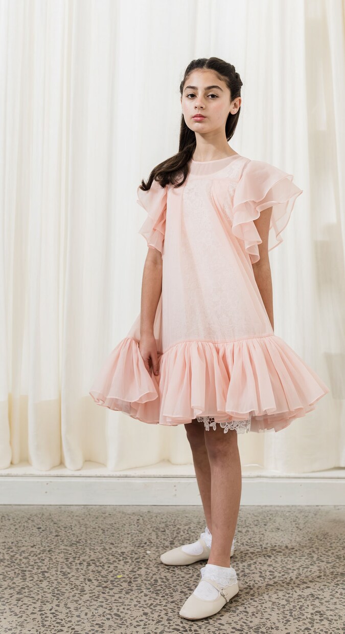Organza dress and lace slip dress set | Petite Amalie  