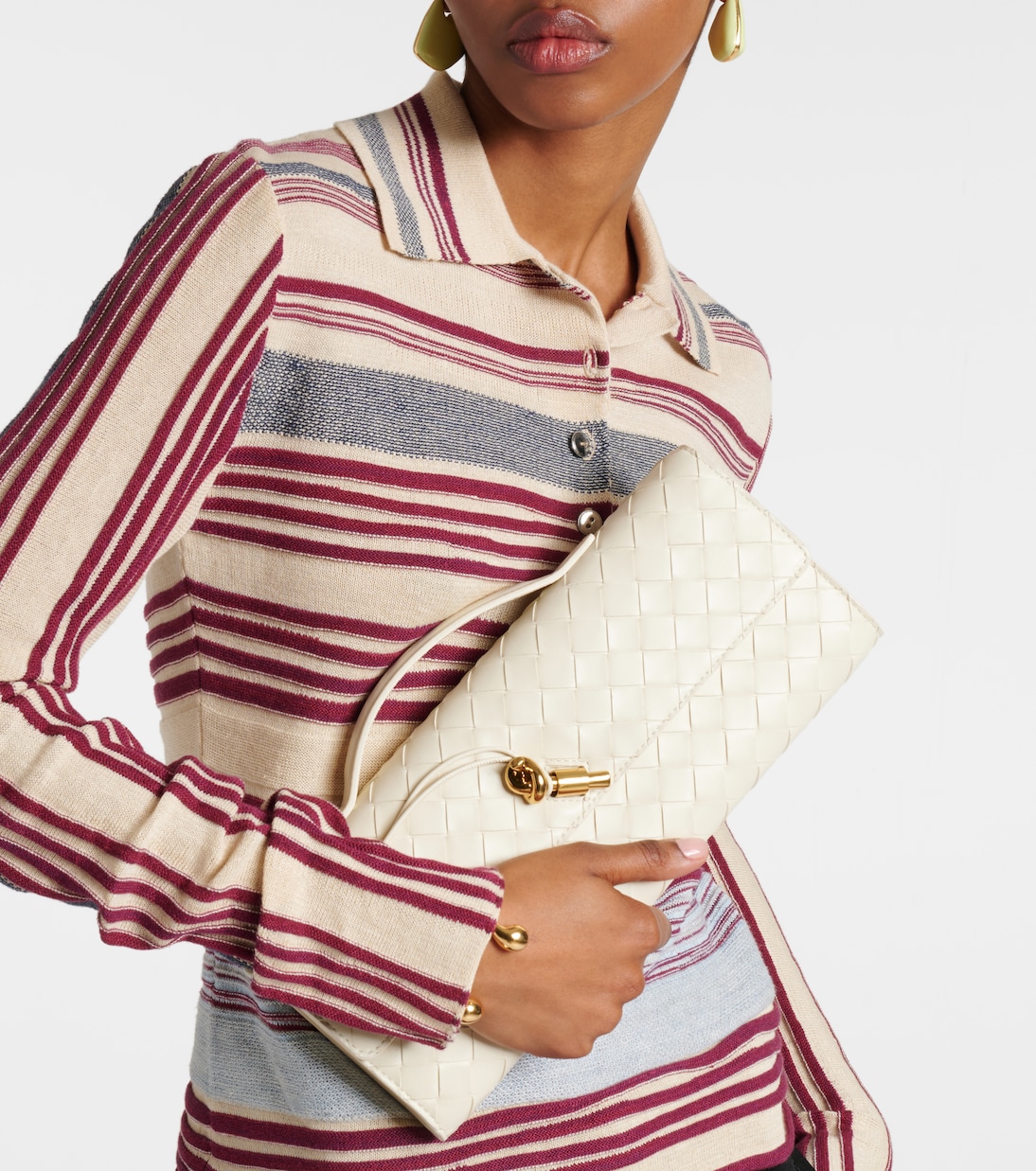 Pochette Andiamo Intrecciato en cuir | Bottega Veneta