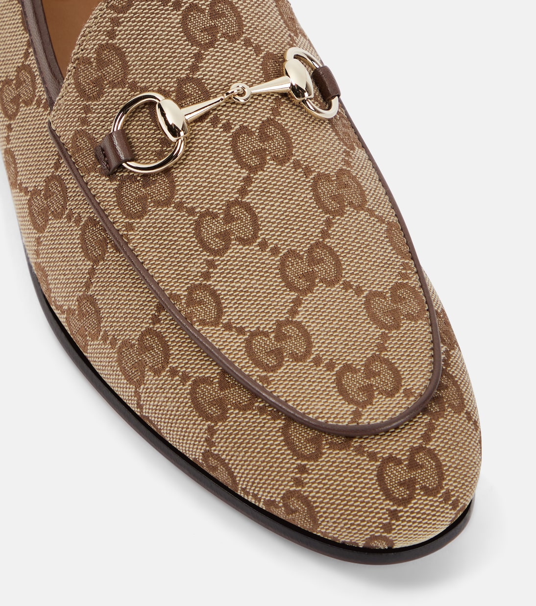 Jordaan Horsebit GG canvas loafers | Gucci