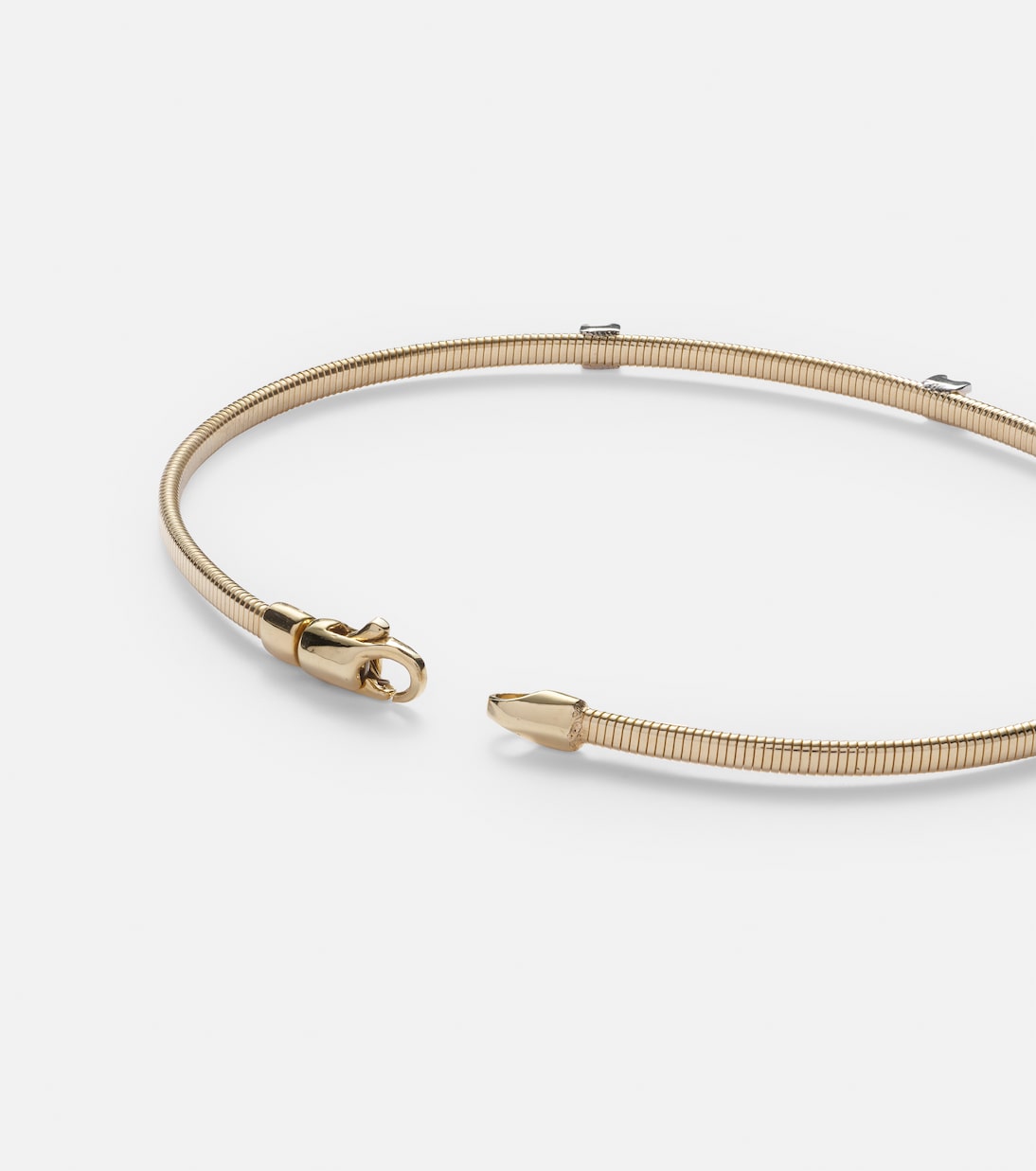 Armband Liquid Gold aus 14kt Gelbgold mit Diamanten | Stone and Strand