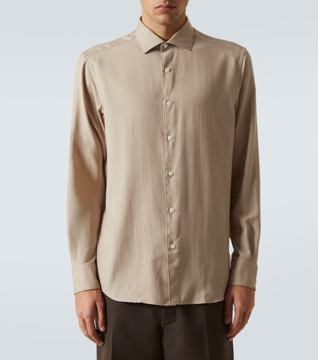 Cotton and cashmere shirt | Zegna