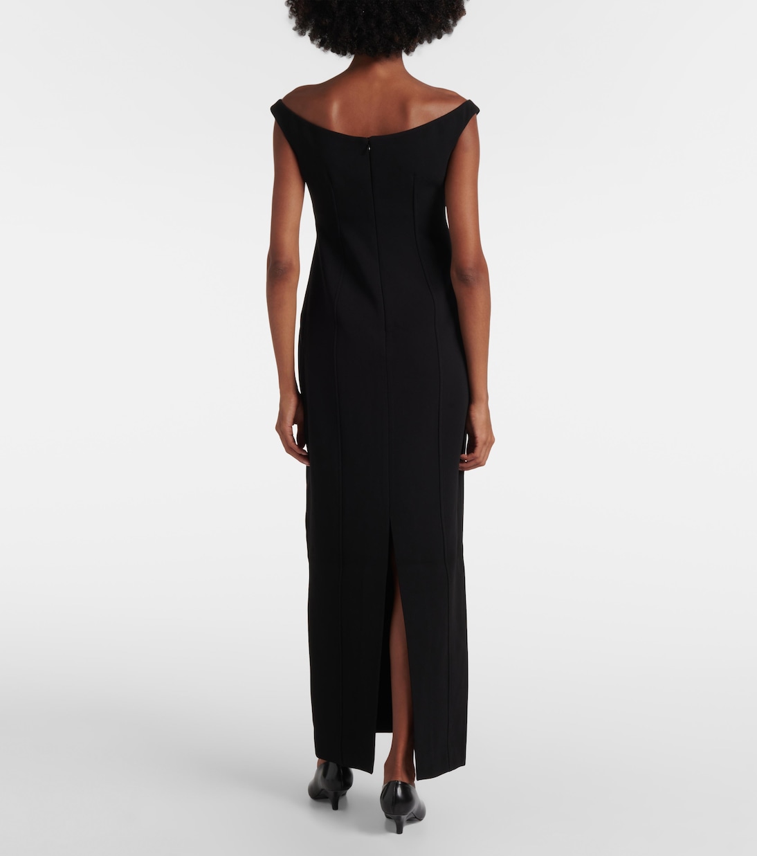 Robe longue à encolure bardot | Toteme