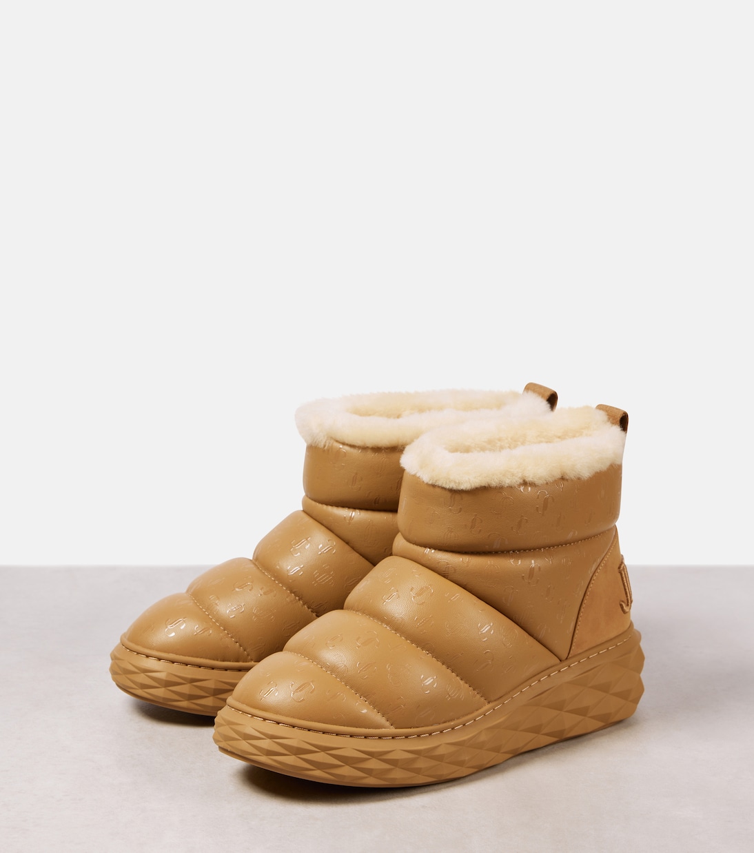 Schneestiefel Xan aus Leder mit Shearling | Jimmy Choo
