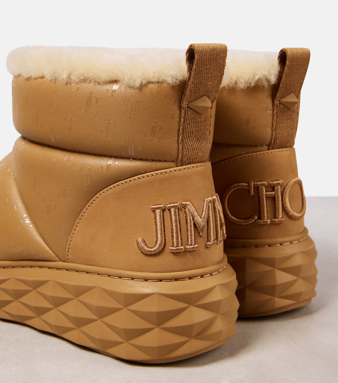 Schneestiefel Xan aus Leder mit Shearling | Jimmy Choo