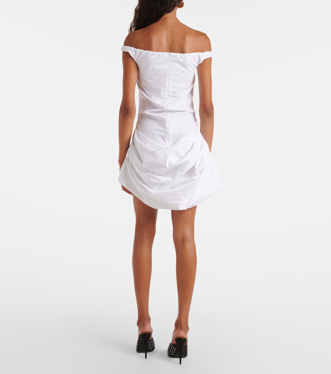 Robe en coton à encolure bardot | Magda Butrym