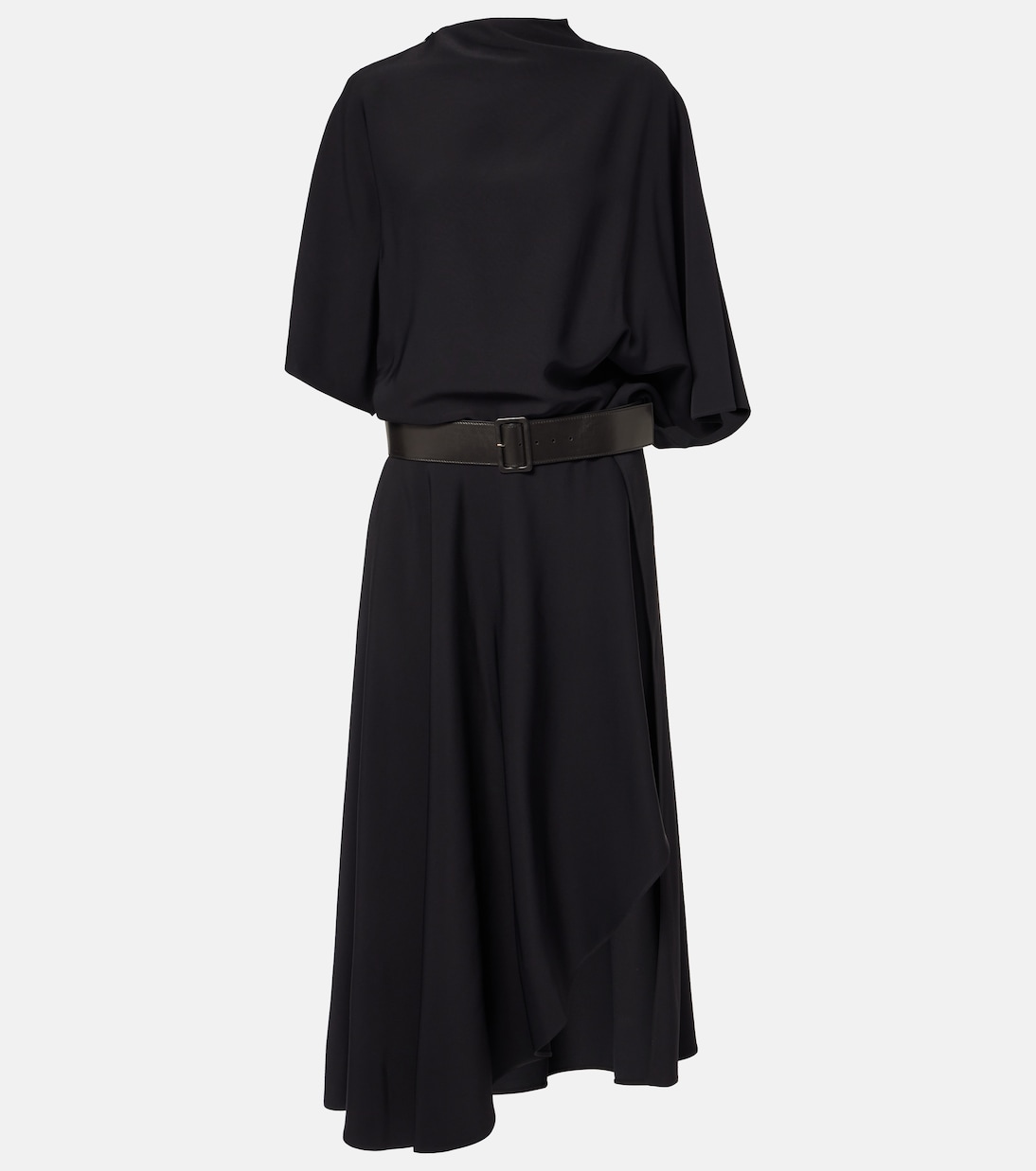 Midikleid mit Leder | Alaïa