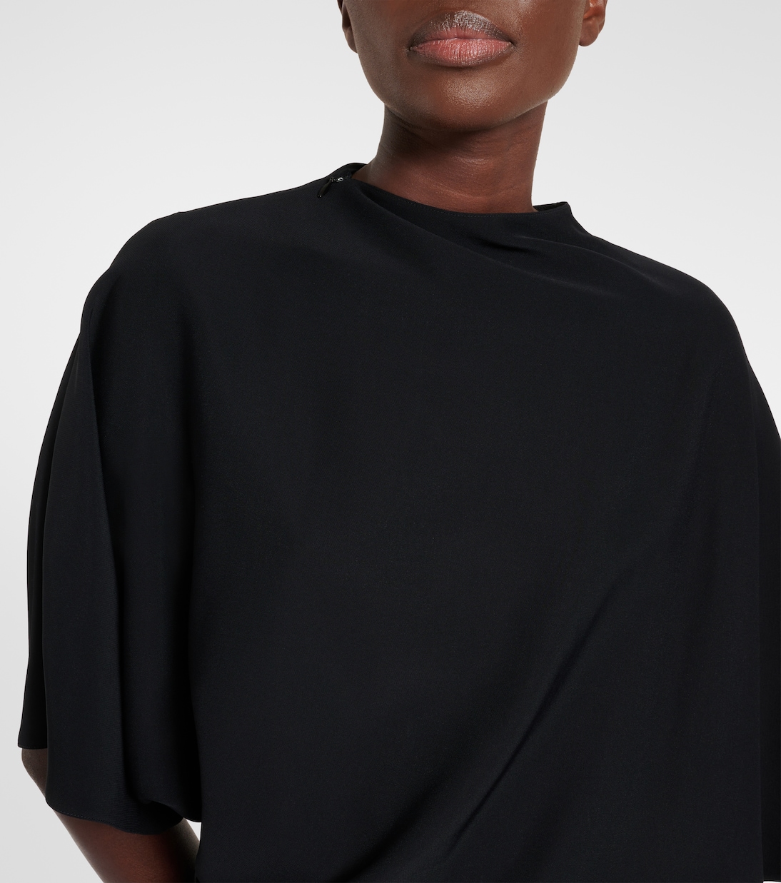 Midikleid mit Leder | Alaïa