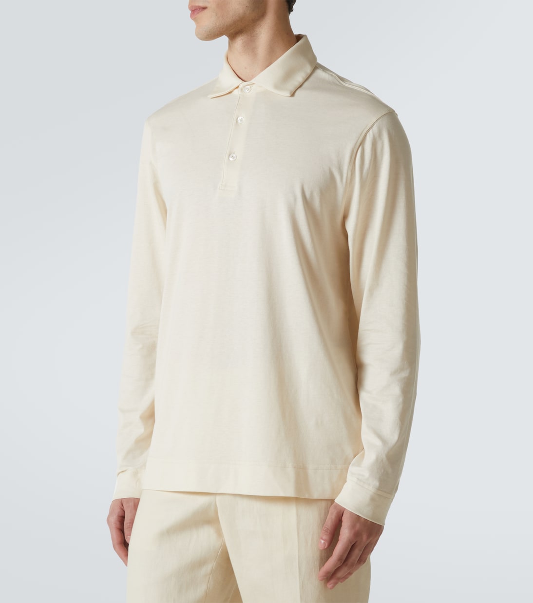 Cotton and silk polo sweater | Lardini