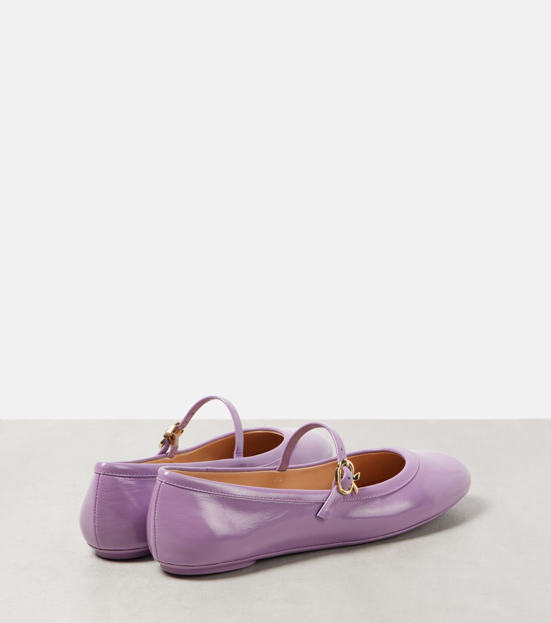 Mary-Jane-Ballerinas Carla aus Lackleder | Gianvito Rossi