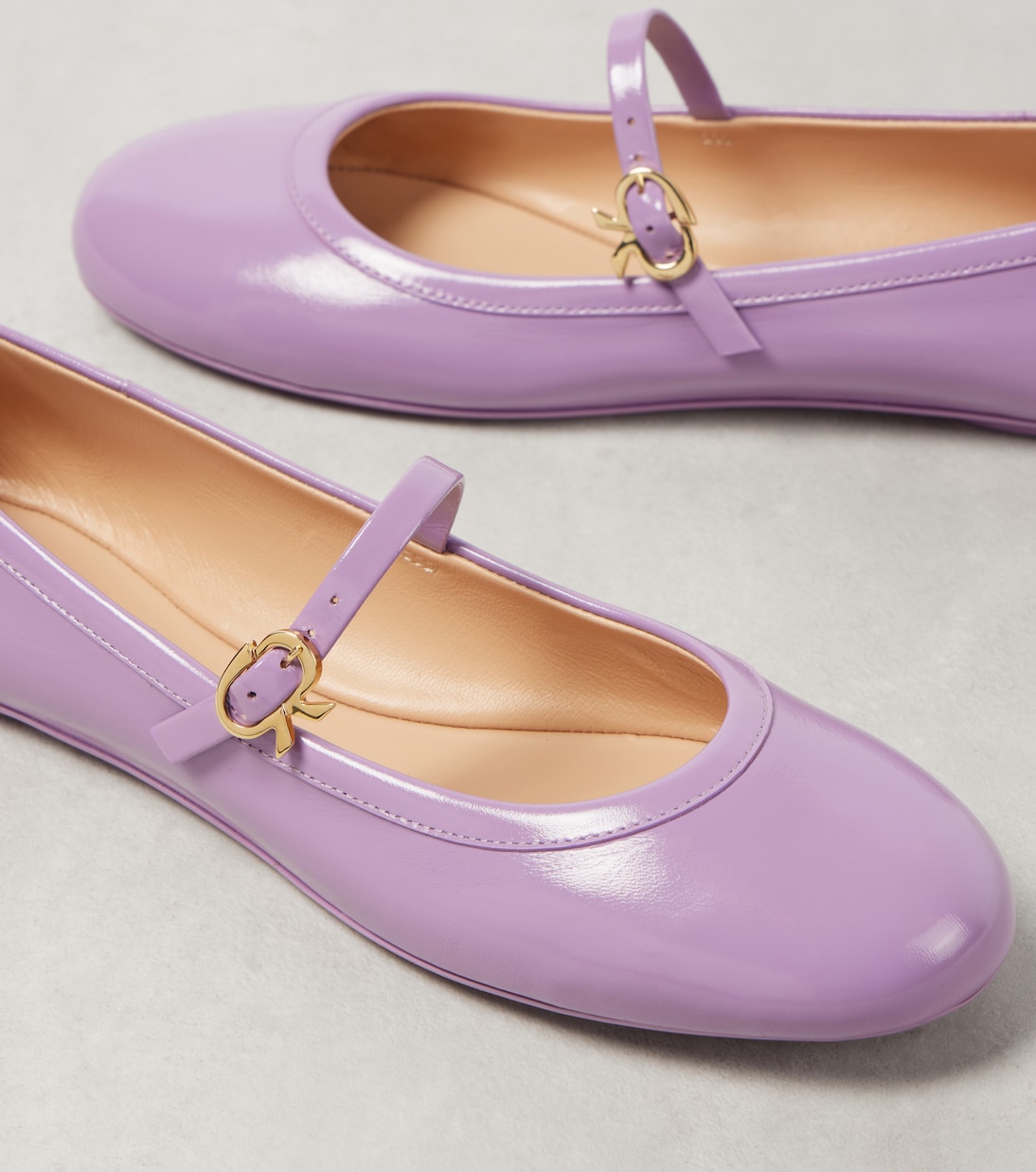 Mary-Jane-Ballerinas Carla aus Lackleder | Gianvito Rossi