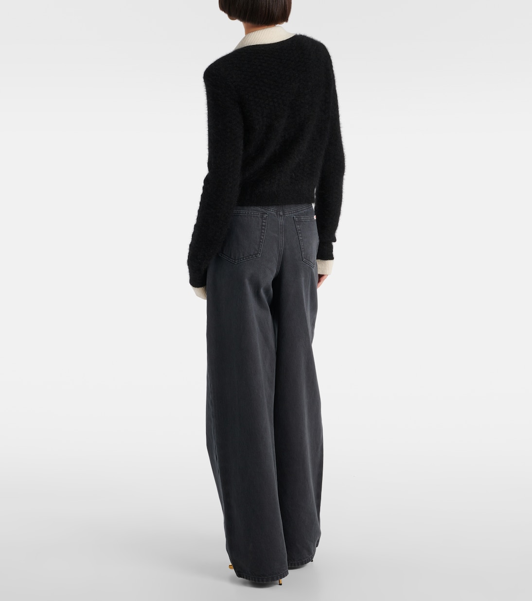 Cropped-Cardigan aus Strick | Self-Portrait