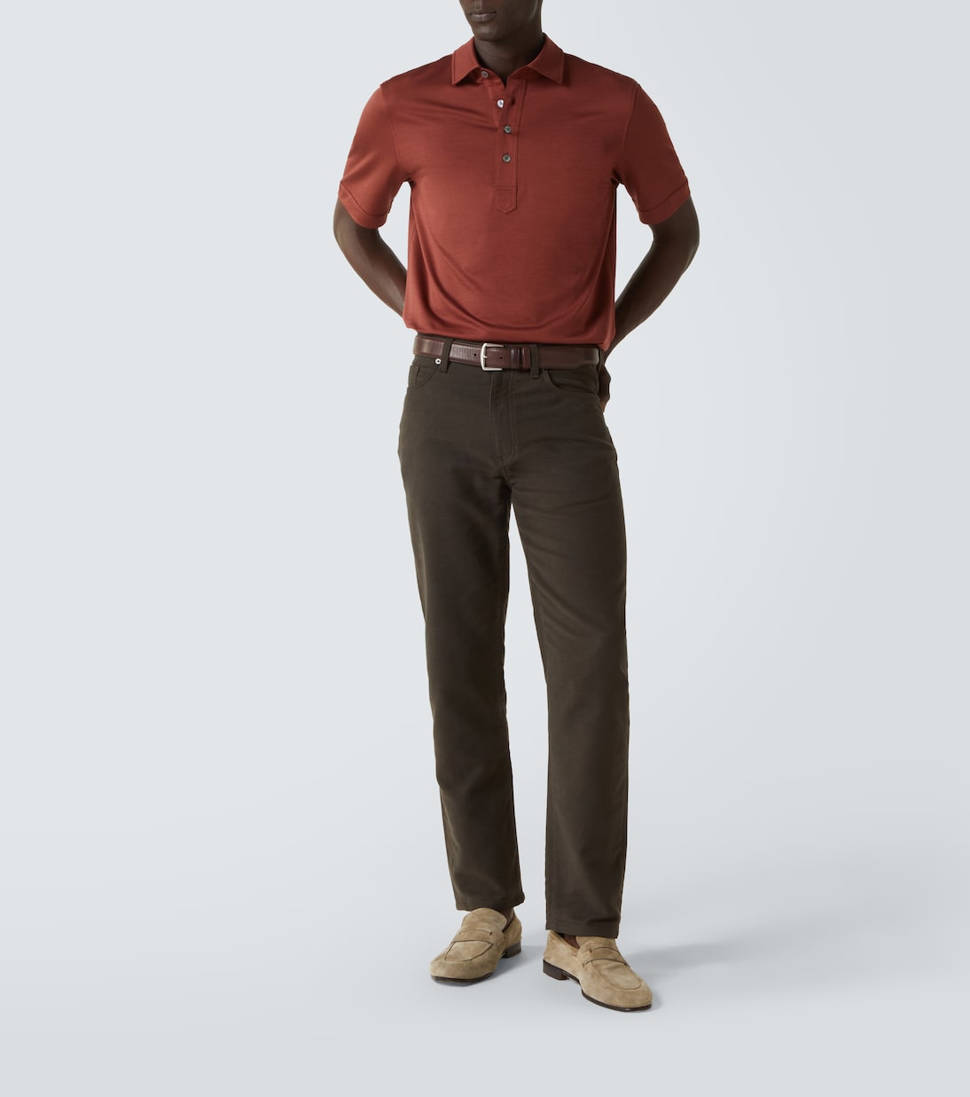 Polo in seta e cotone | Zegna