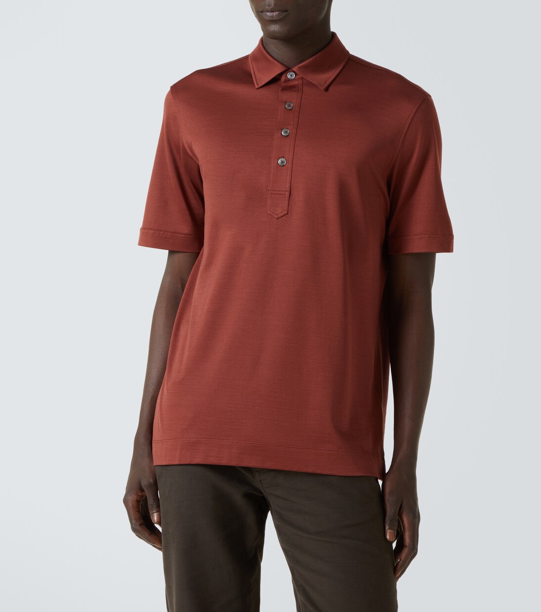 Polo in seta e cotone | Zegna