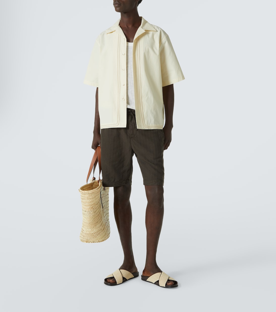 Felipe linen-blend shorts | Frescobol Carioca