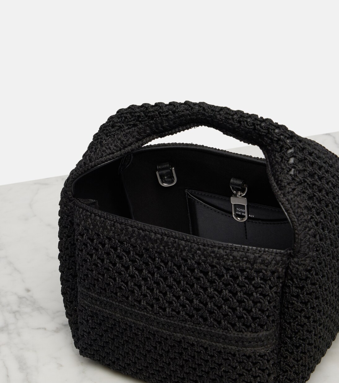 Tote Bag aus Häkelstrick | Toteme