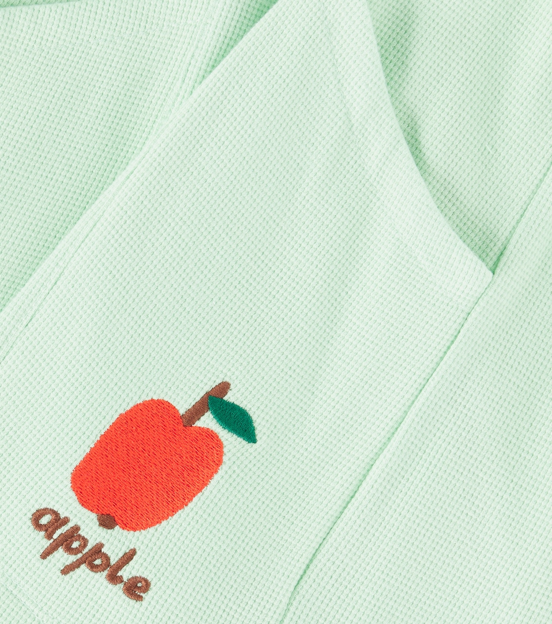 Apple waffle-knit cotton shorts | Jellymallow