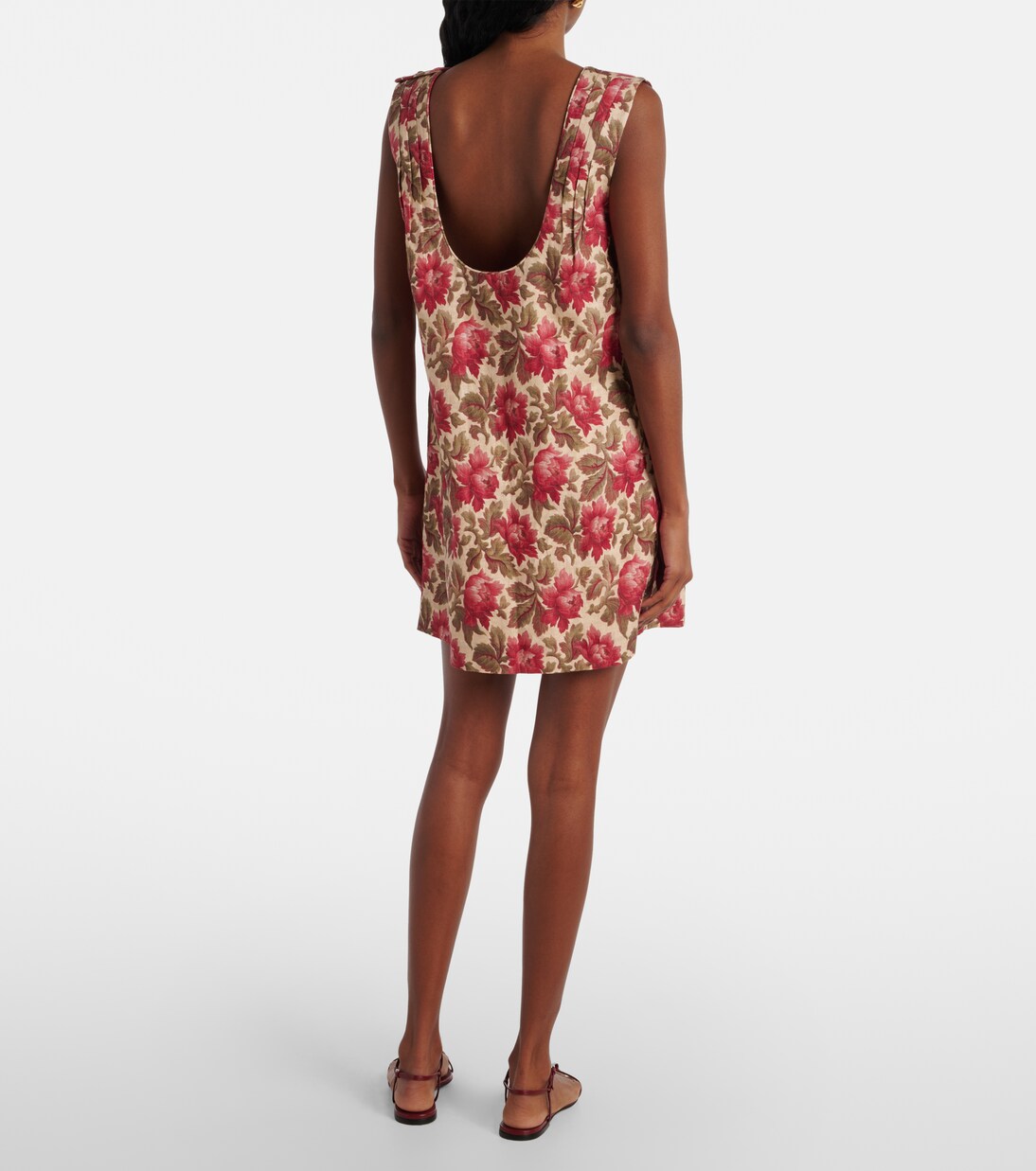 Robe Rosalie en lin à fleurs | Posse