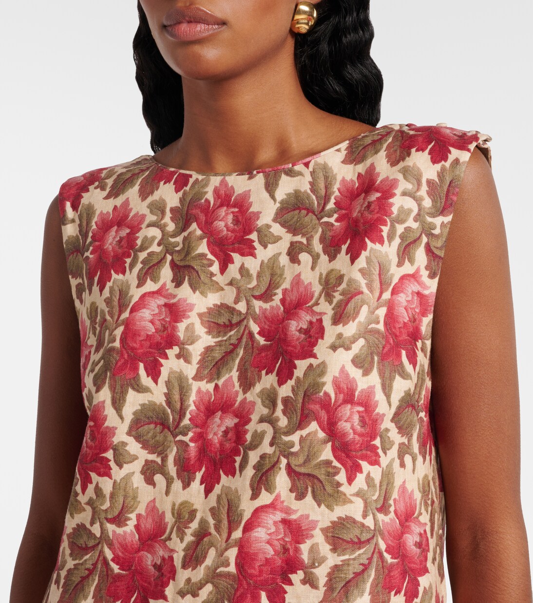 Robe Rosalie en lin à fleurs | Posse