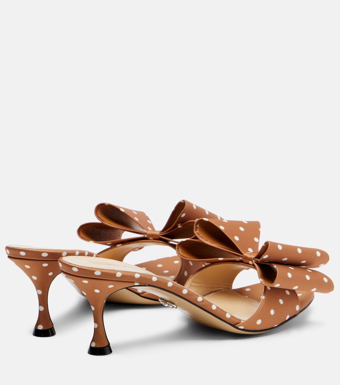 Le Cadeau 65 polka-dot satin mules | Mach & Mach