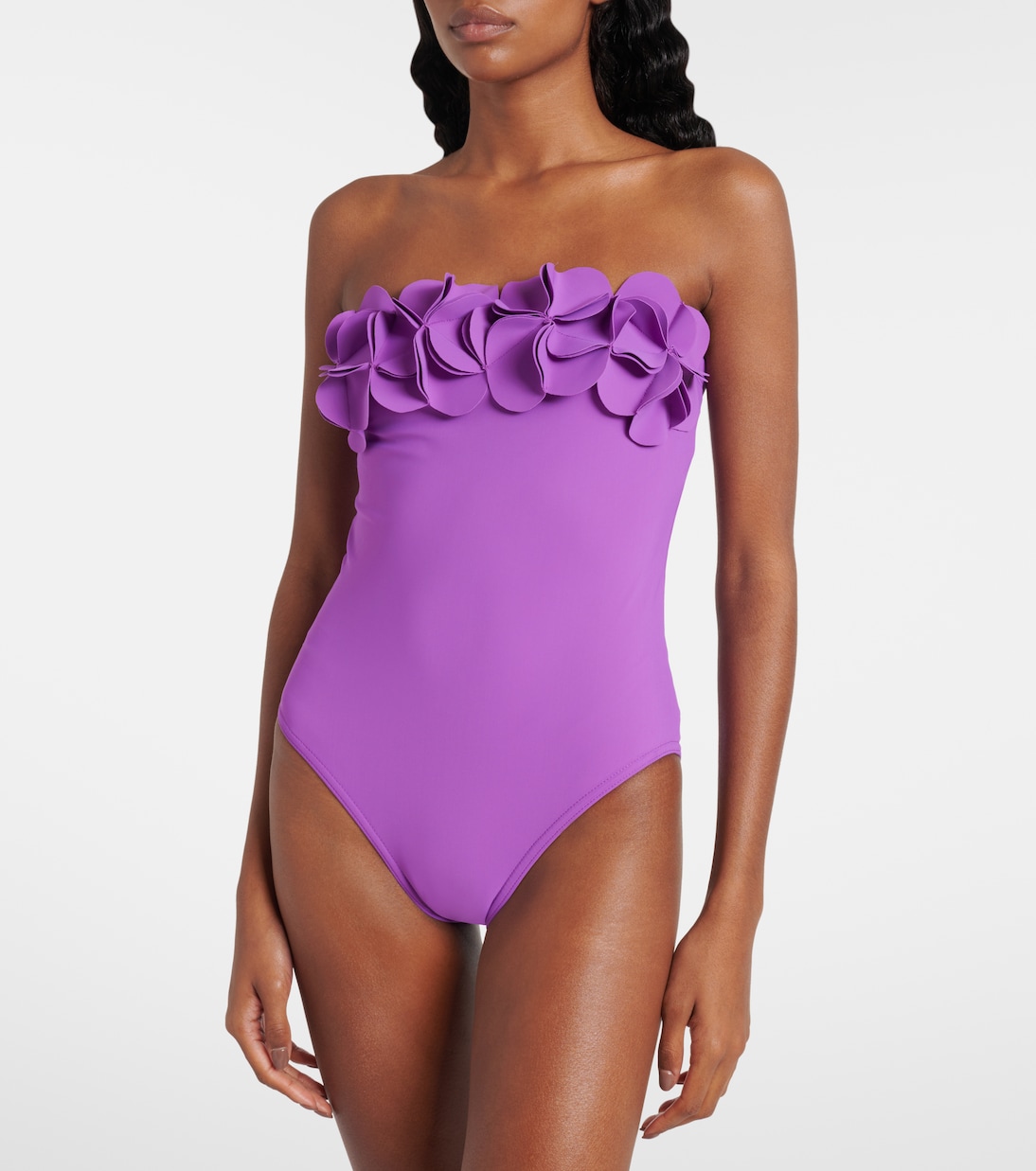 Tess floral-appliqué swimsuit | Karla Colletto