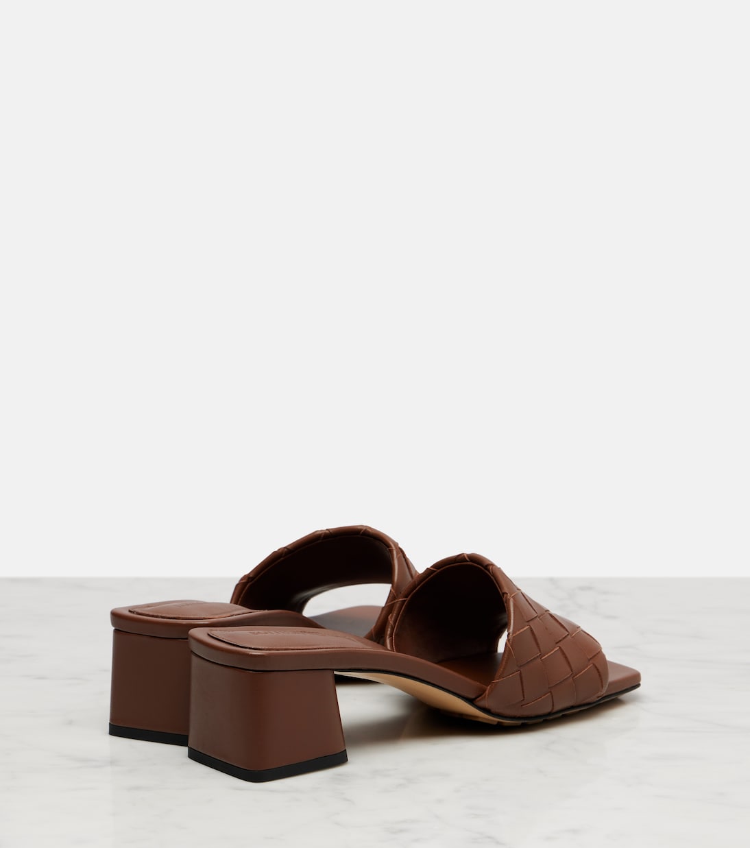 Parco 45 Intrecciato leather mules | Bottega Veneta