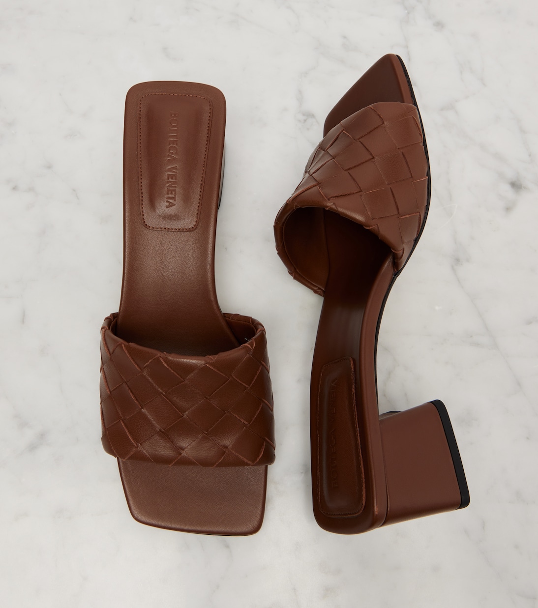 Parco 45 Intrecciato leather mules | Bottega Veneta