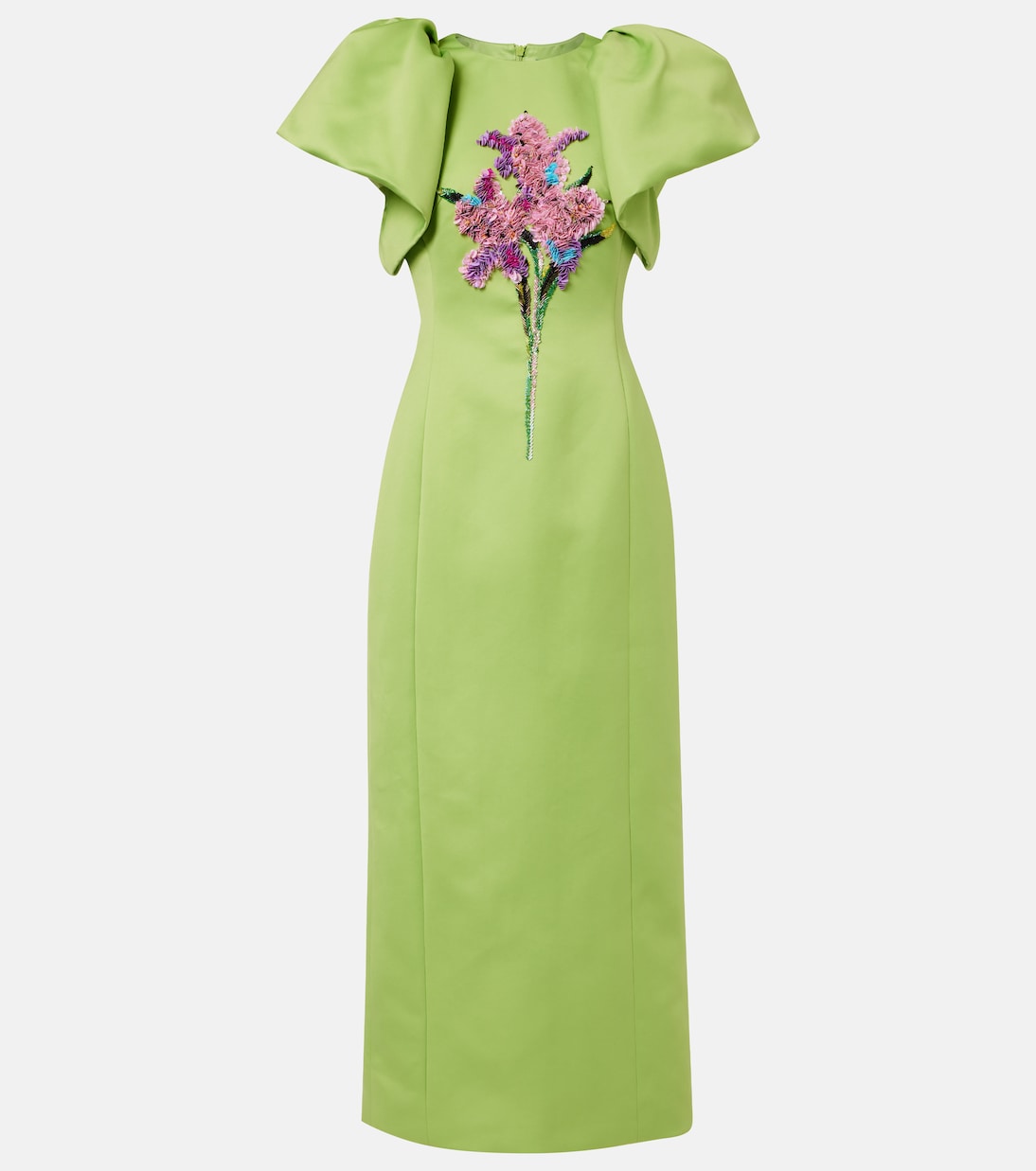 Robe de cocktail Lucinda en satin à sequins | Leo Lin