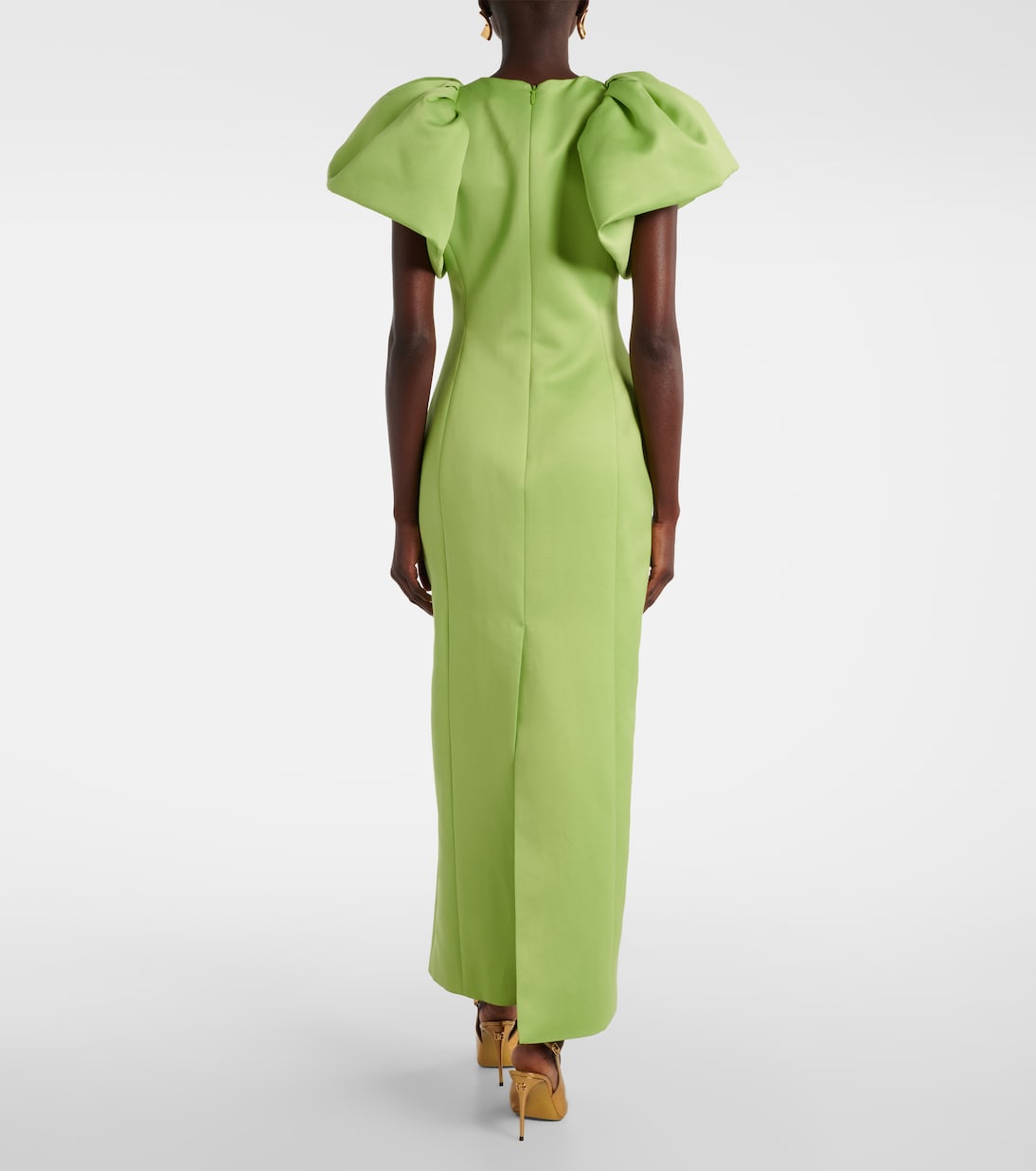 Robe de cocktail Lucinda en satin à sequins | Leo Lin