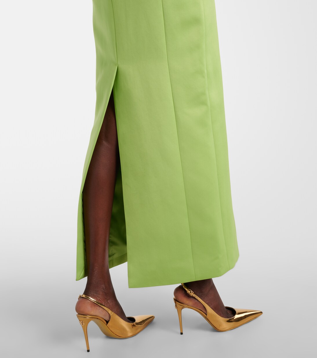 Robe de cocktail Lucinda en satin à sequins | Leo Lin