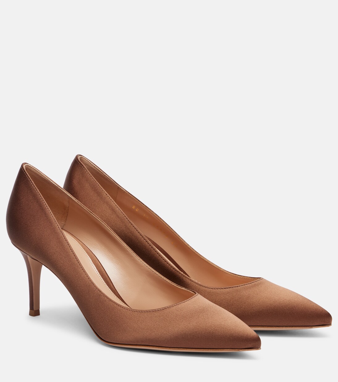 Gianvito 70 crêpe satin pumps | Gianvito Rossi