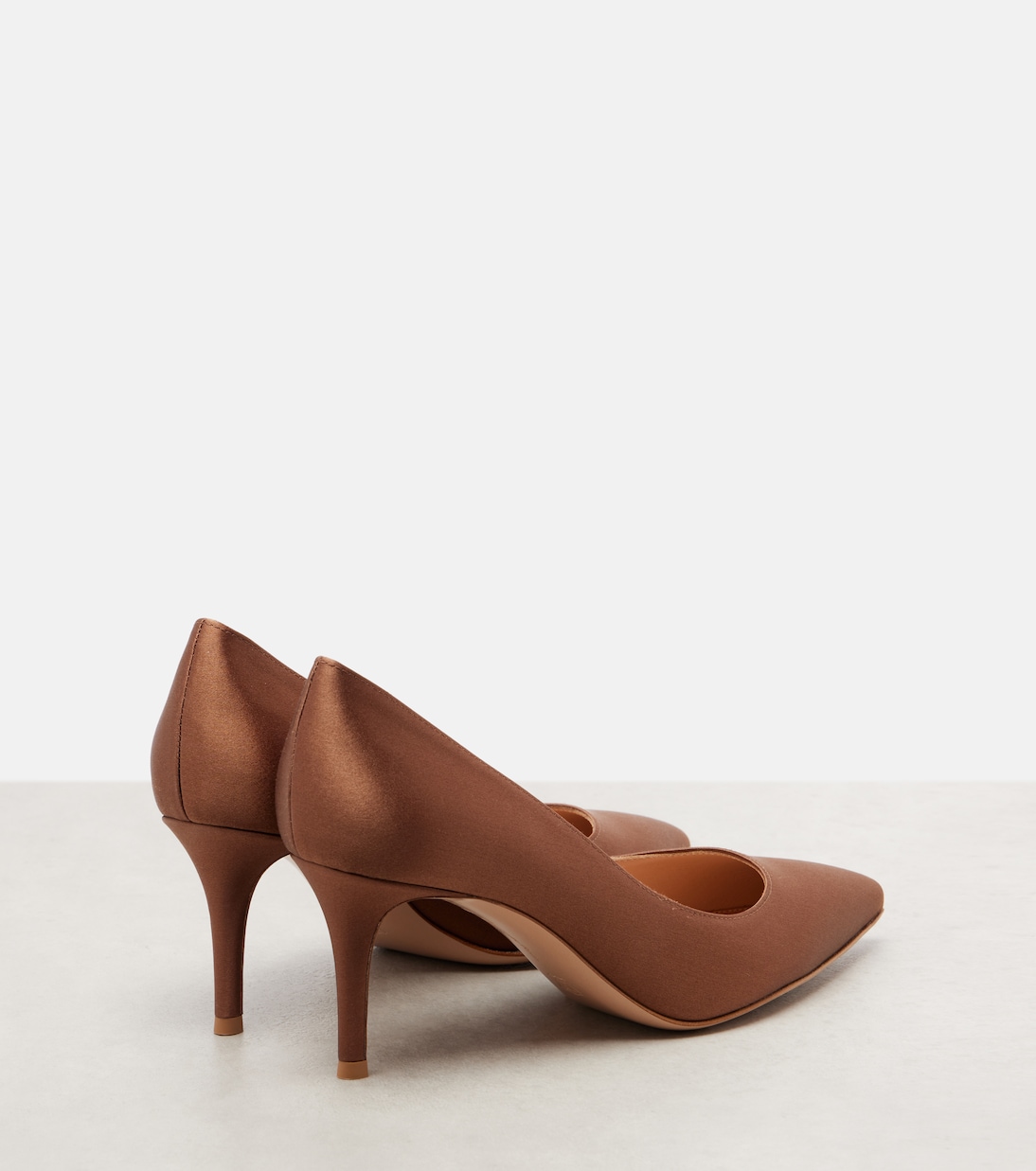 Gianvito 70 crêpe satin pumps | Gianvito Rossi