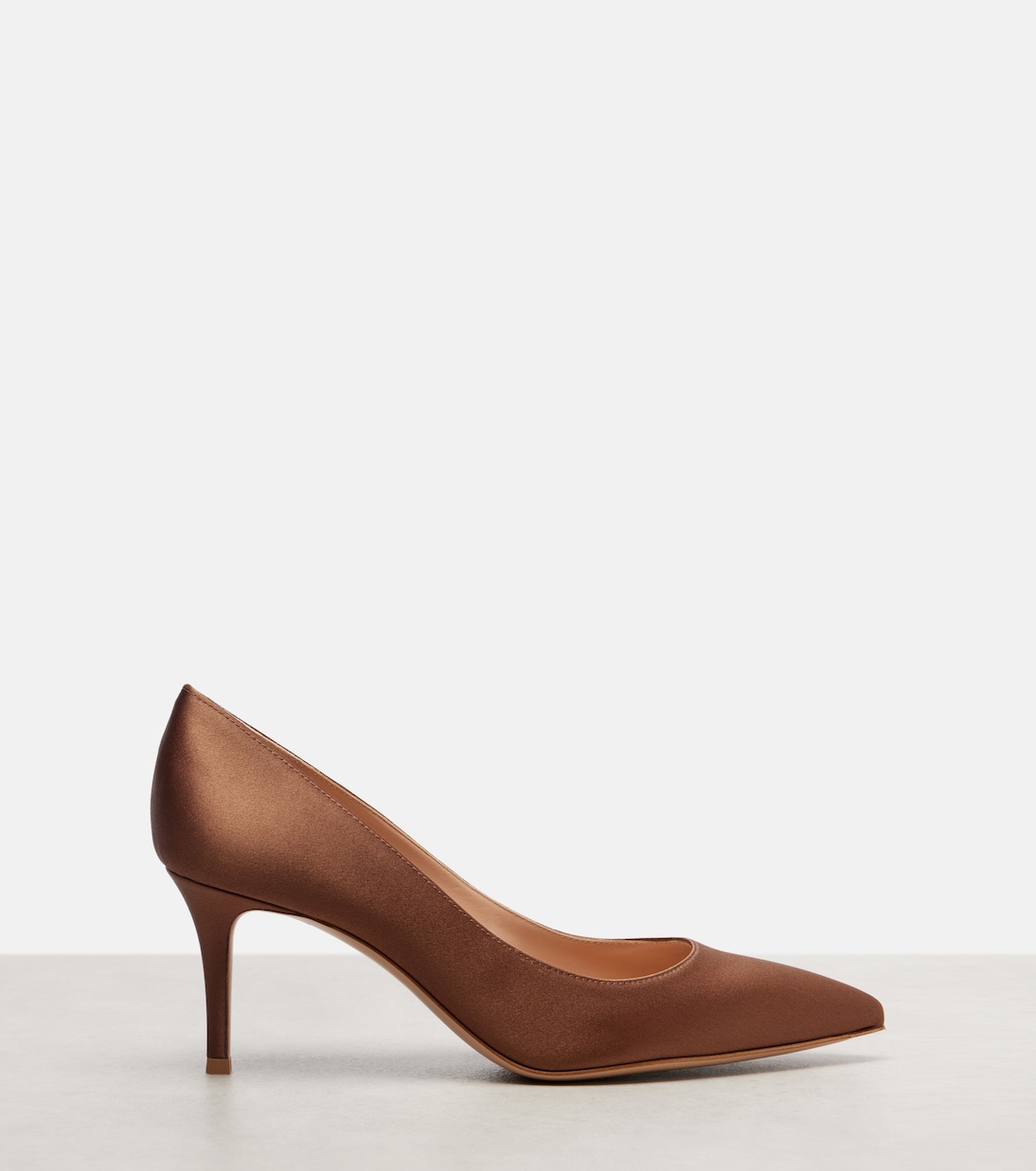 Gianvito 70 crêpe satin pumps | Gianvito Rossi