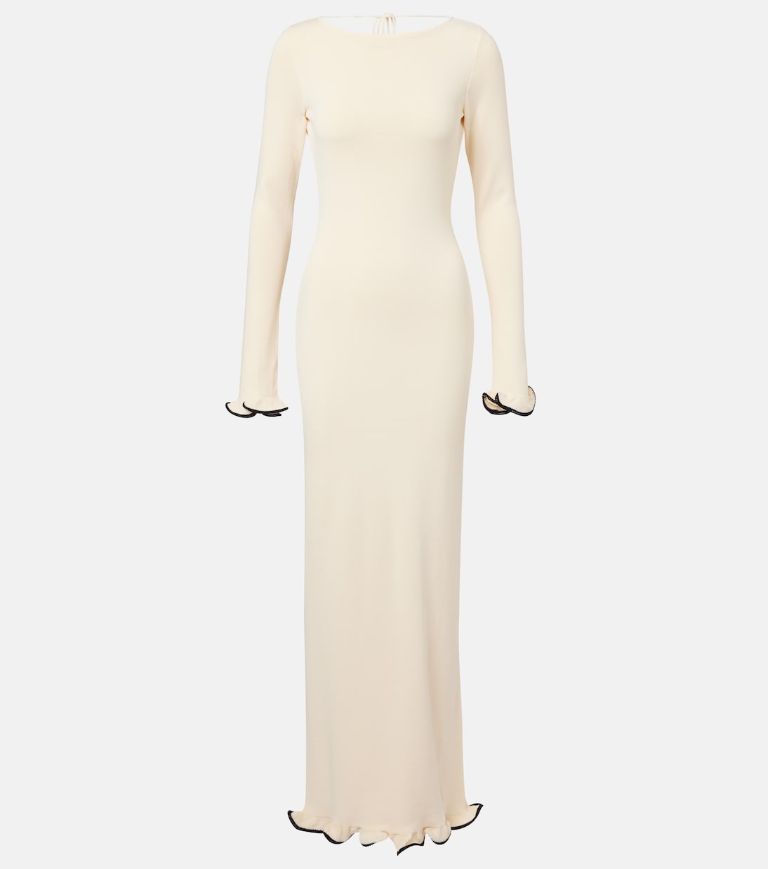 Knitted ruffled maxi dress | Same