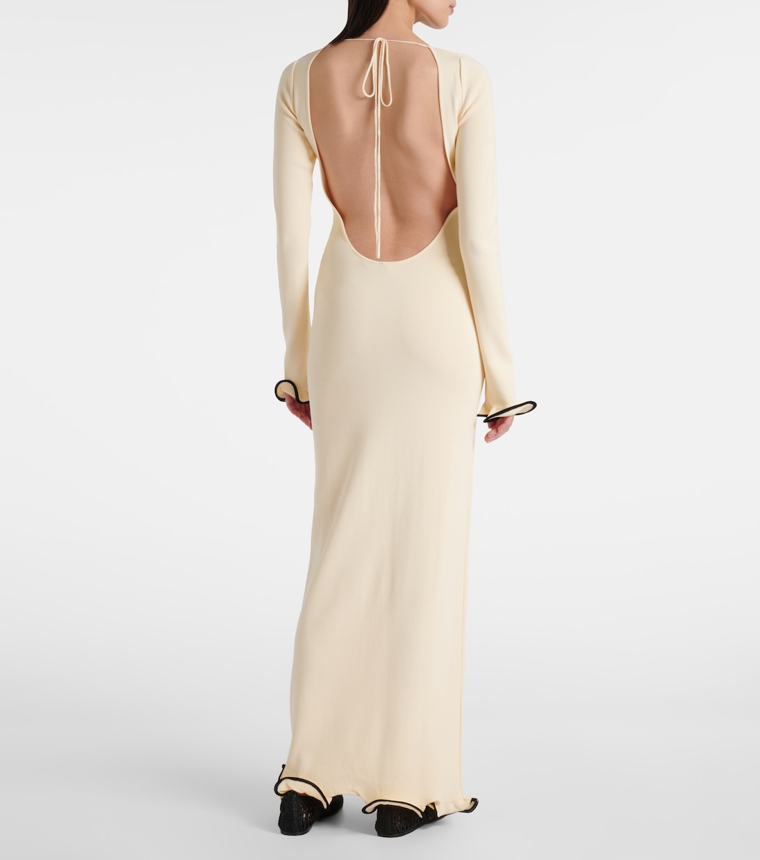 Knitted ruffled maxi dress | Same