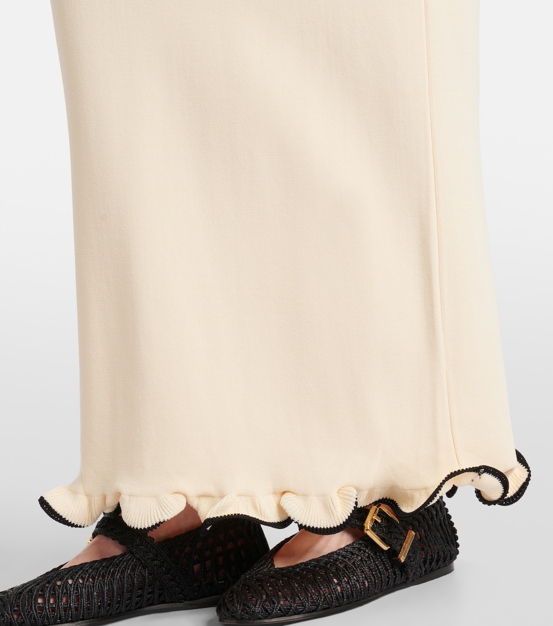 Knitted ruffled maxi dress | Same