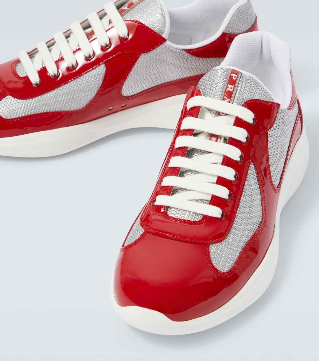 America's Cup leather-trimmed sneakers | Prada