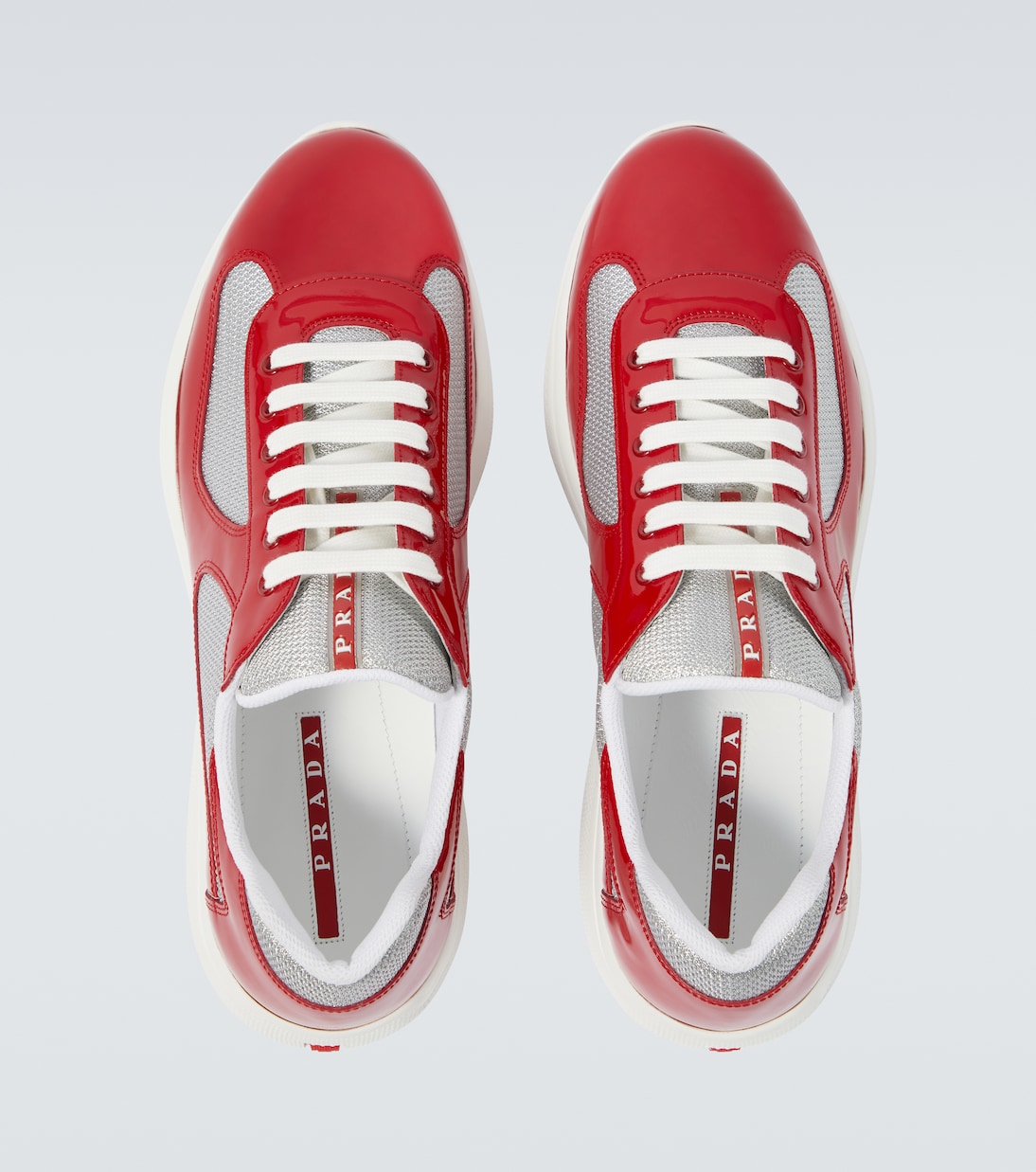America's Cup leather-trimmed sneakers | Prada