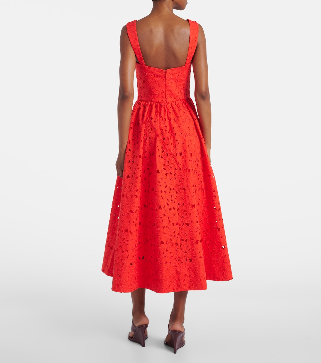 Midikleid Blaire aus Guipure-Spitze | Rebecca Vallance