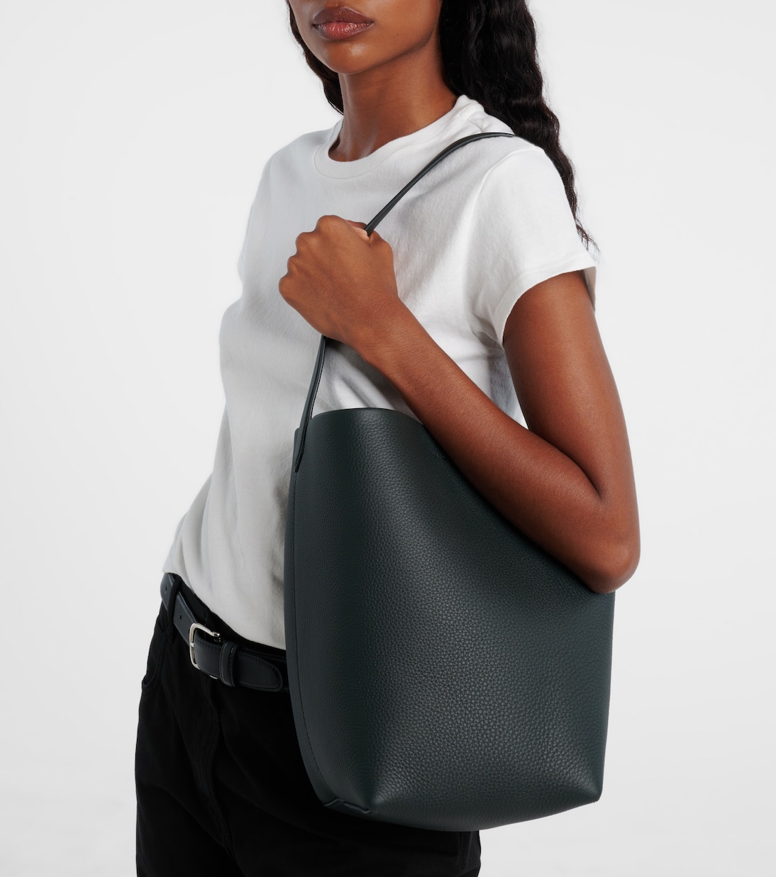 Park N/S Medium leather tote bag | The Row