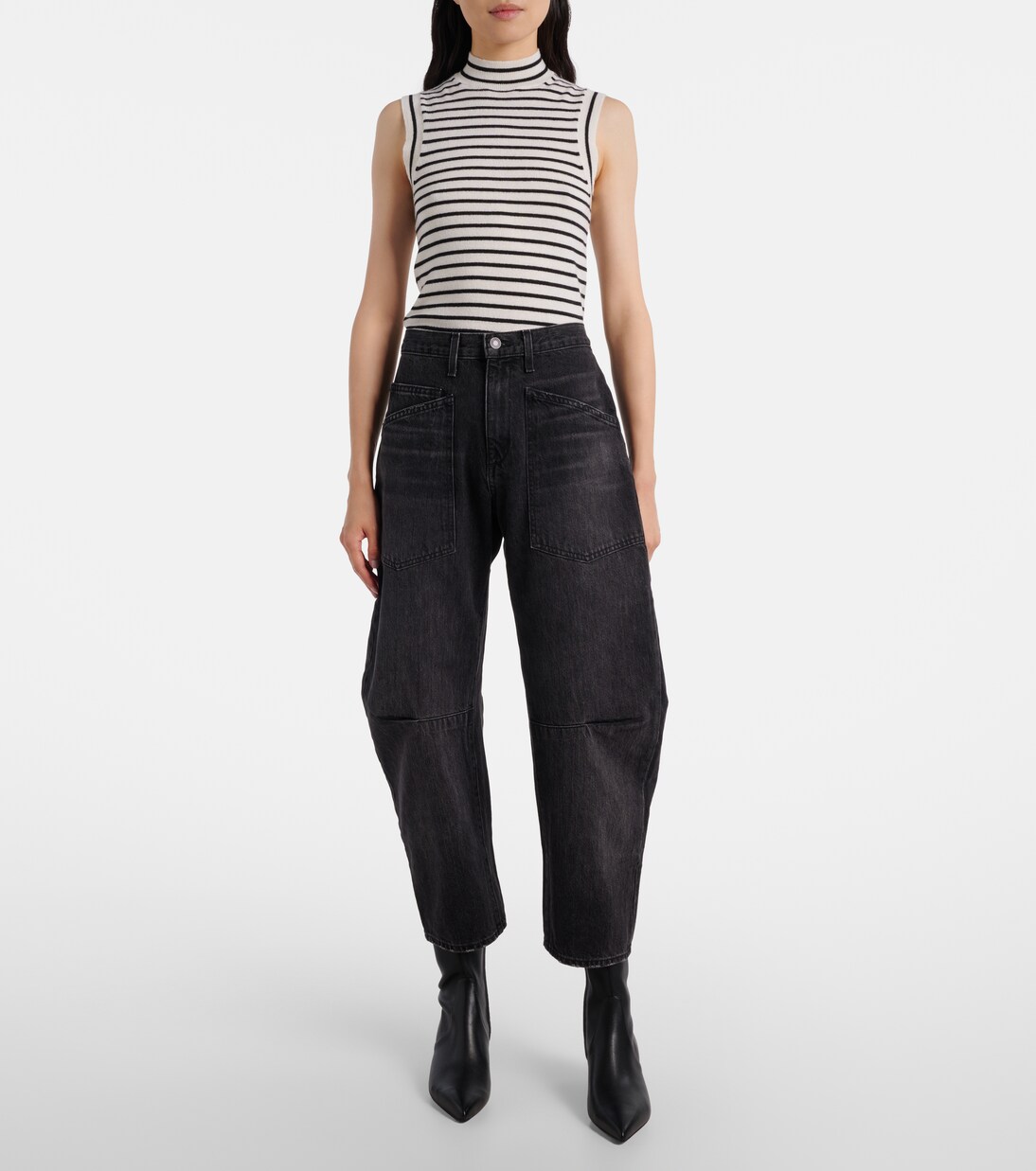 Jeans Shon a vita media e gamba barrel | Nili Lotan