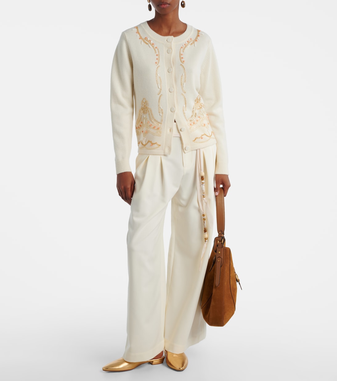 Cardigan in lana con perline | Xu Zhi