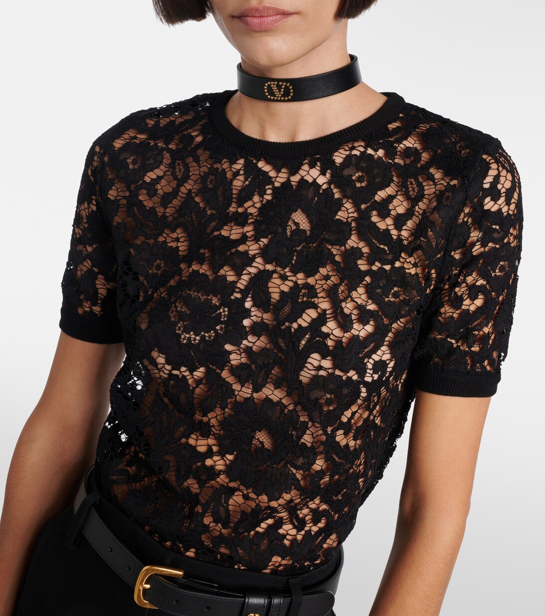 Floral lace top | Valentino