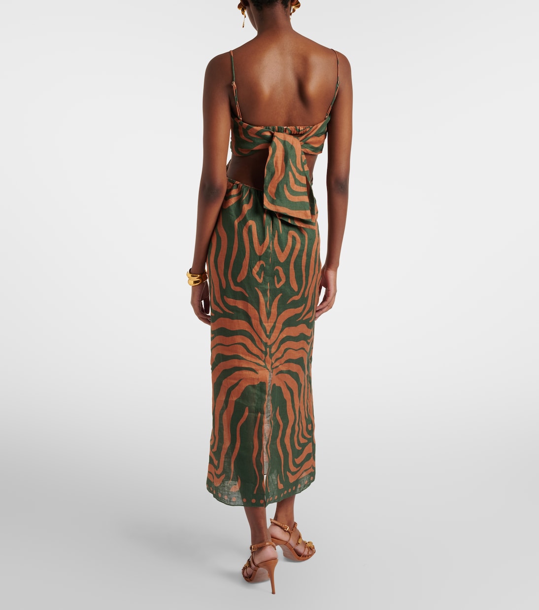 Bedrucktes Maxikleid aus Leinen | Johanna Ortiz