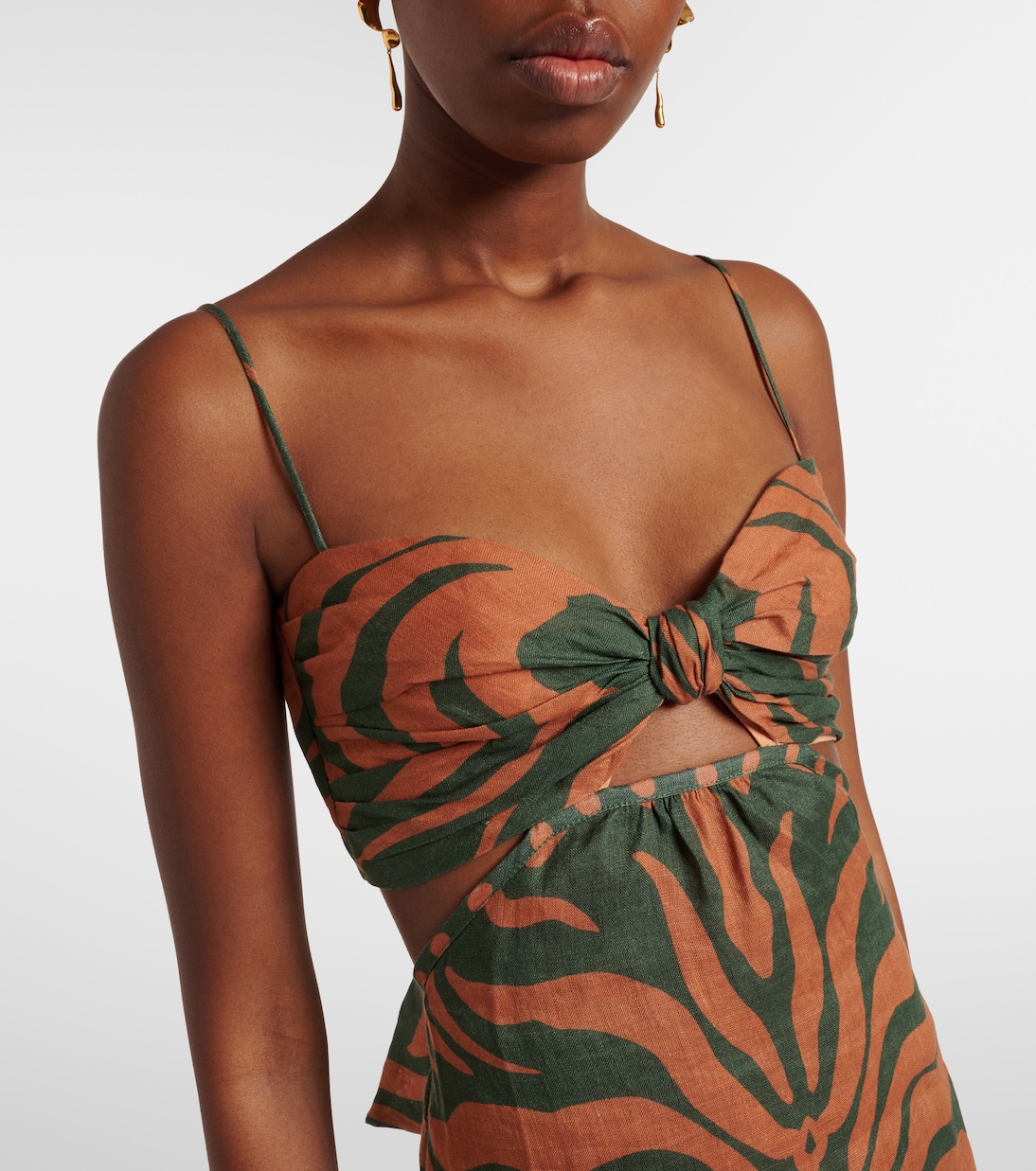 Bedrucktes Maxikleid aus Leinen | Johanna Ortiz