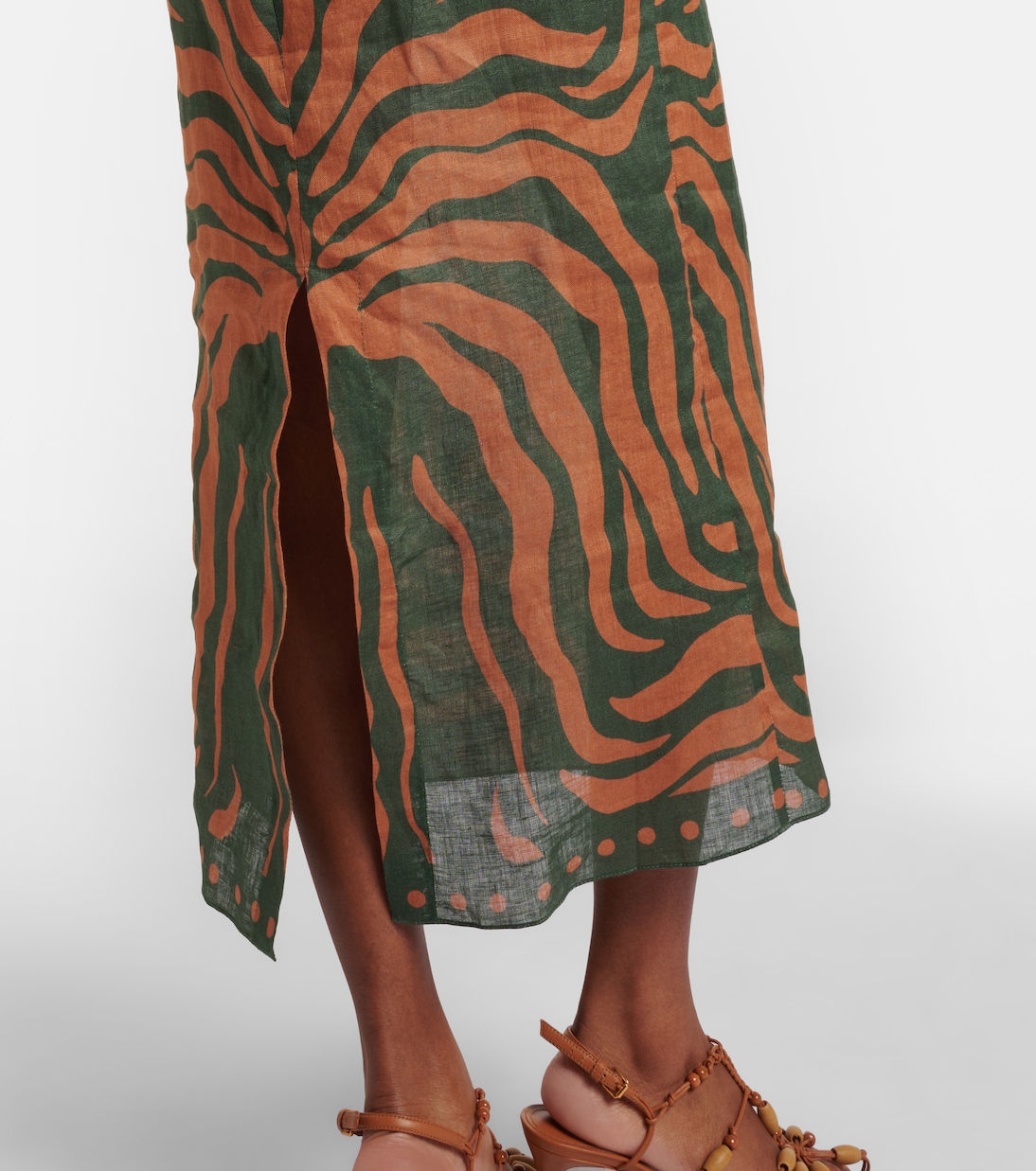 Bedrucktes Maxikleid aus Leinen | Johanna Ortiz