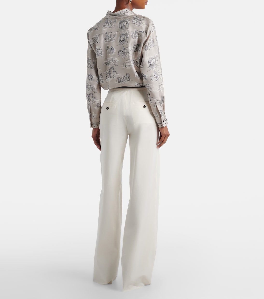Pantalon droit Dentice en coton mélangé | Max Mara