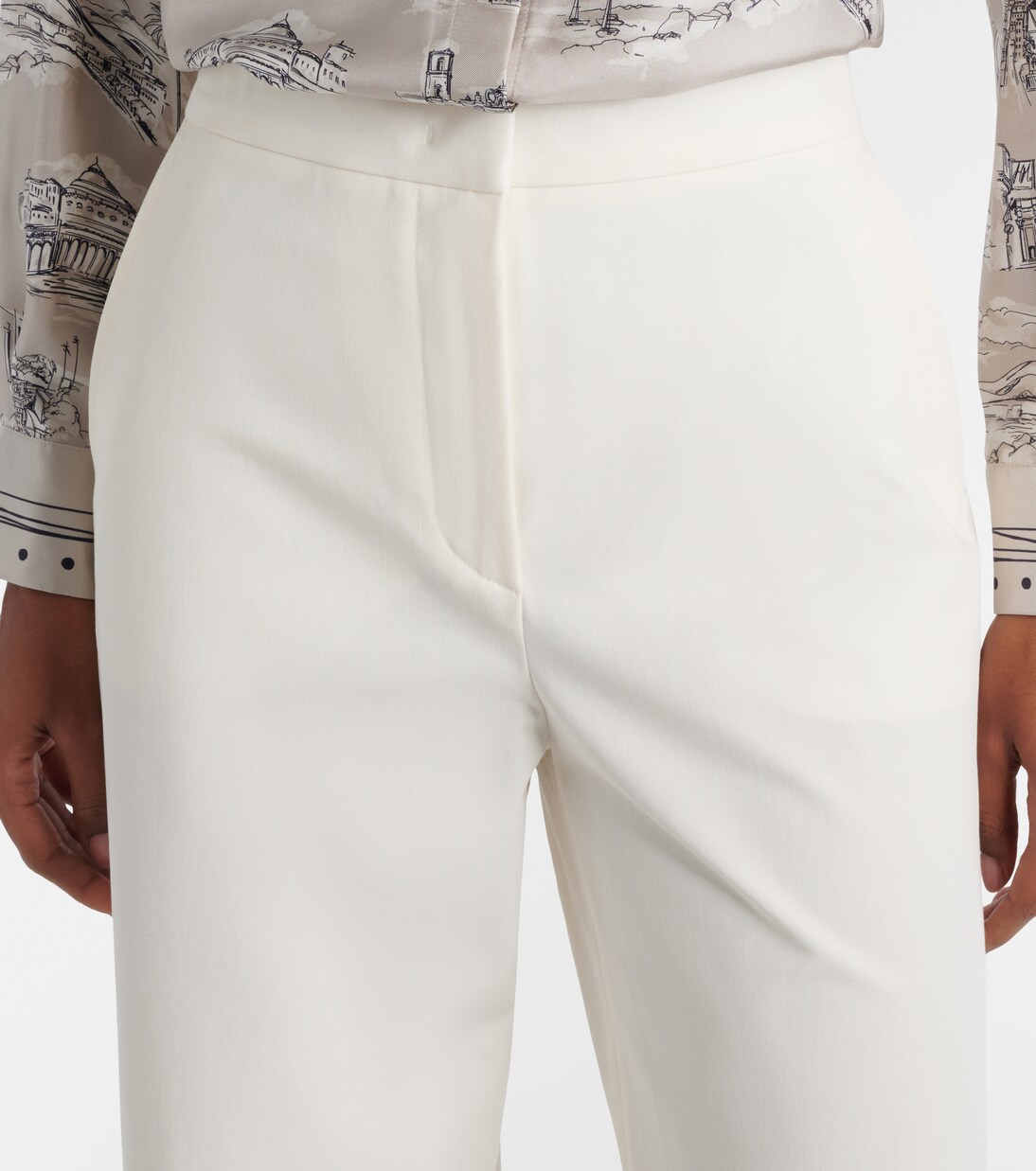 Pantalon droit Dentice en coton mélangé | Max Mara